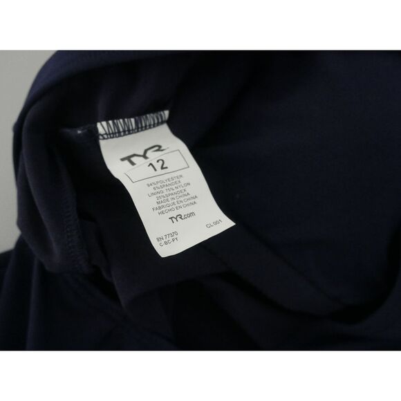 TYR Durafast Elite® Women's UPF50+ Chlorine Proof Swimsuit Blue Size 12 - Picture 8 of 8